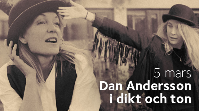 Jenny Wahlgren och Amanda Ekberg ger Dan Andersson i dikt och ton på Brännkyrka Kafé